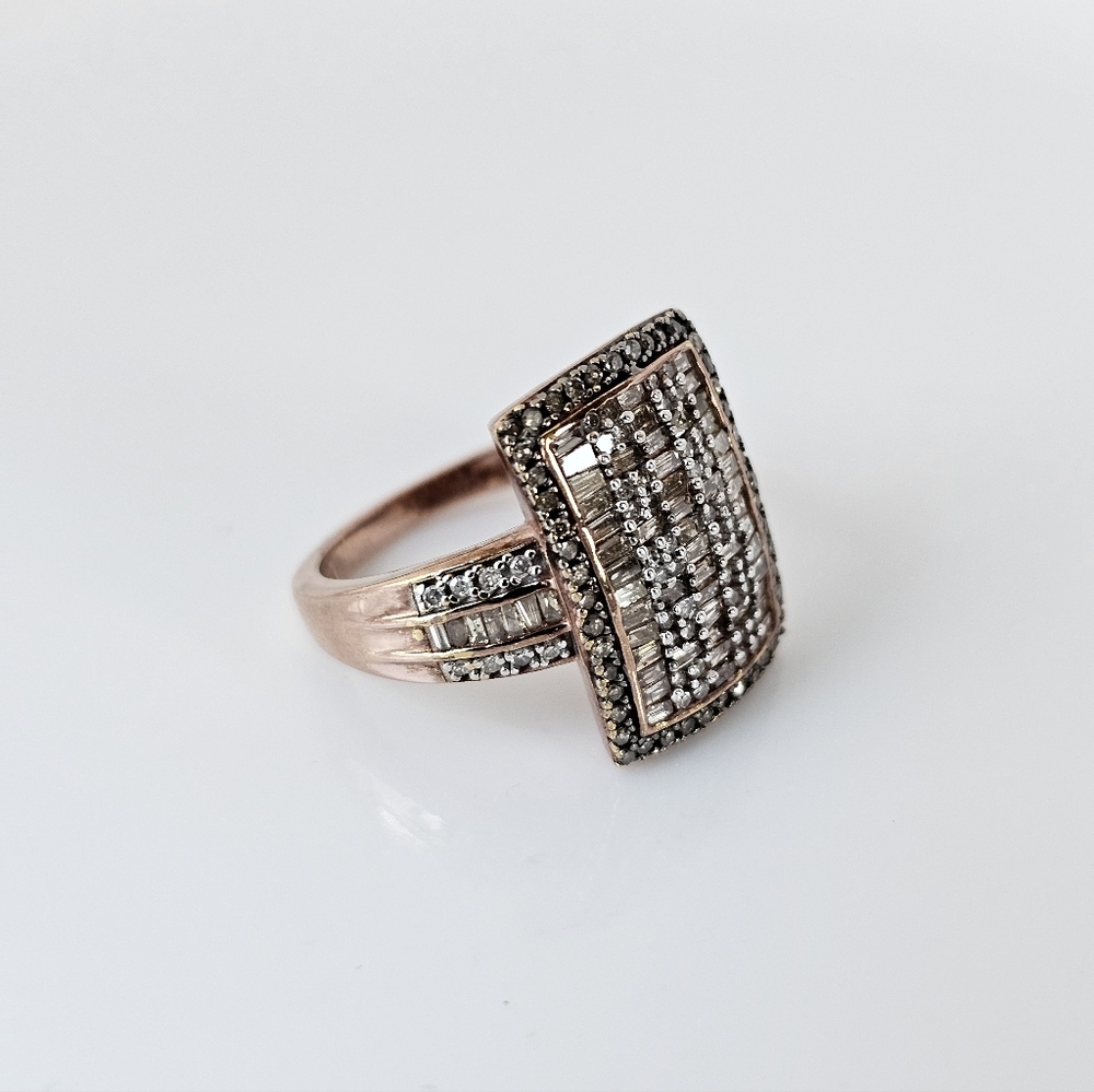 Genuine 1 Carat Diamond Ring Rose Gold Vermeil Size 7! - Picture 10 of 13